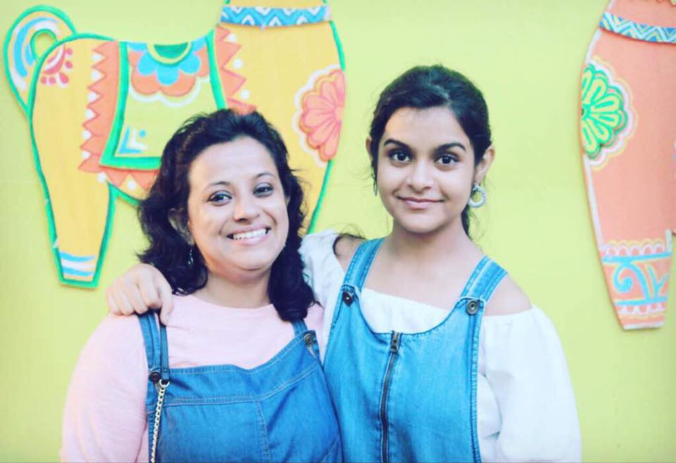 Antara Nandy (Singer) with mother Jui Nandy