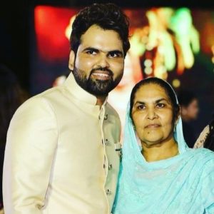 Jazim Sharma with mother