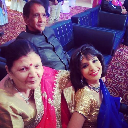 Aditi Tyagi (News Anchor) with Parents