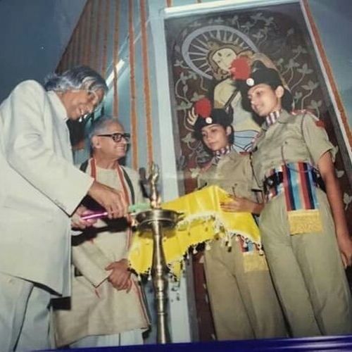 Chitra Tripathi with Abdul Kalam