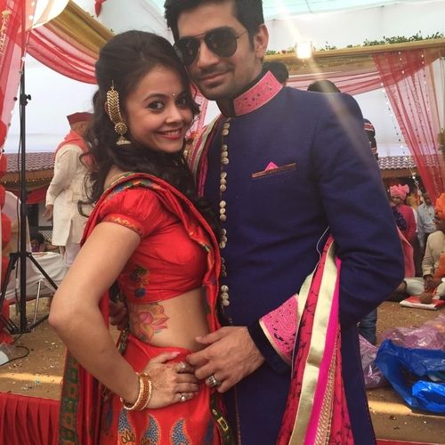 Vishal Singh with Devoleena