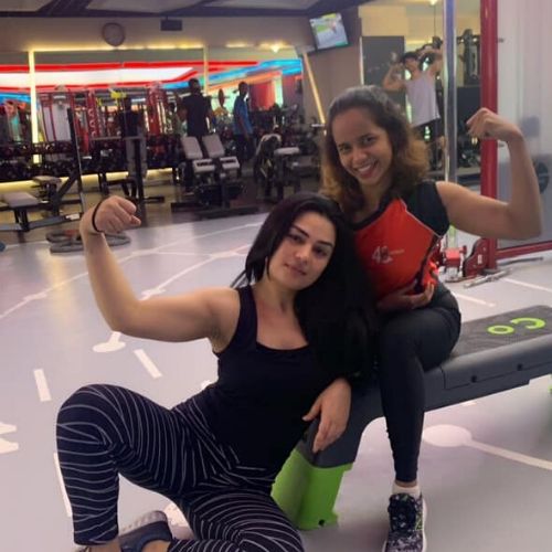 Renee Dhyani in Gym