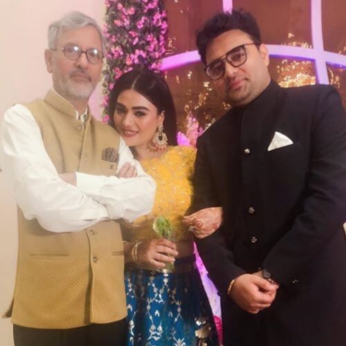 Renee Dhyani with father and brother