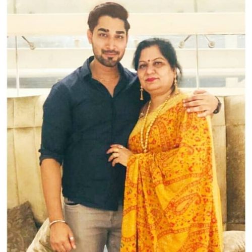 Pratik Parihar with Mother