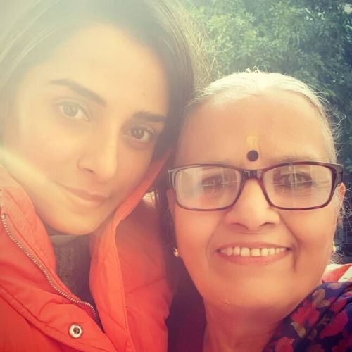 Priyank Sharma with Mother