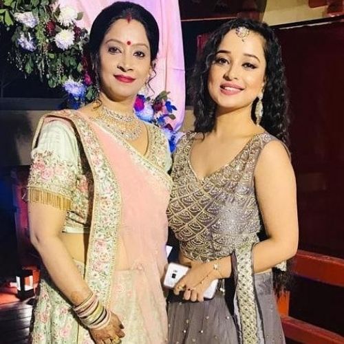 Priyanka Bhattacharjee with Mother