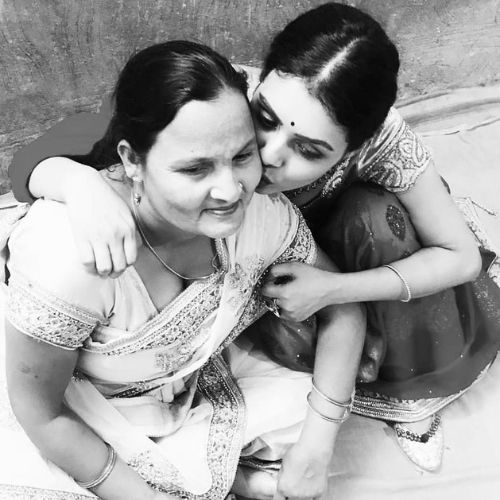 Aalya Singh with Mother
