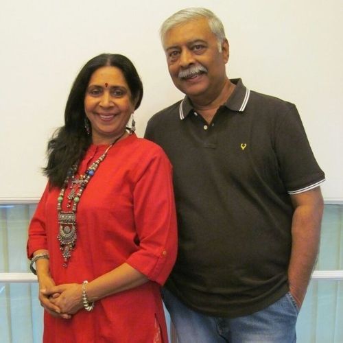 Abhay Bhargava with Wife