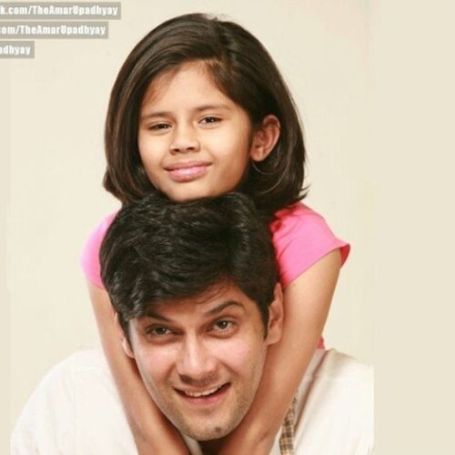 Amar Upadhyay with Daughter