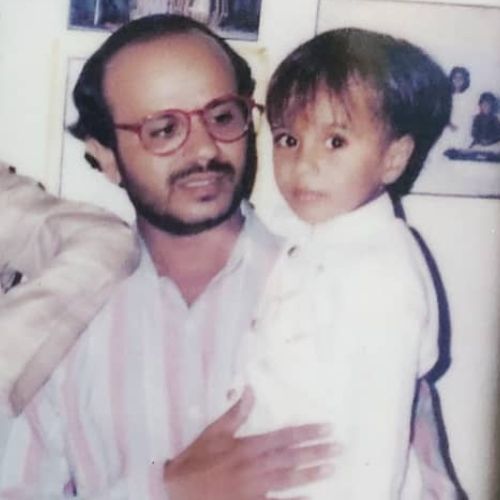 Manas Adhiya with Father (Yogesh Adhiya)