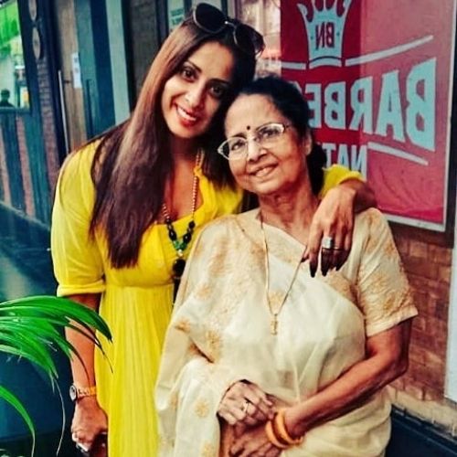 Sangita Ghosh with Mother