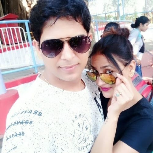 Sapna Sikarwar with Husband
