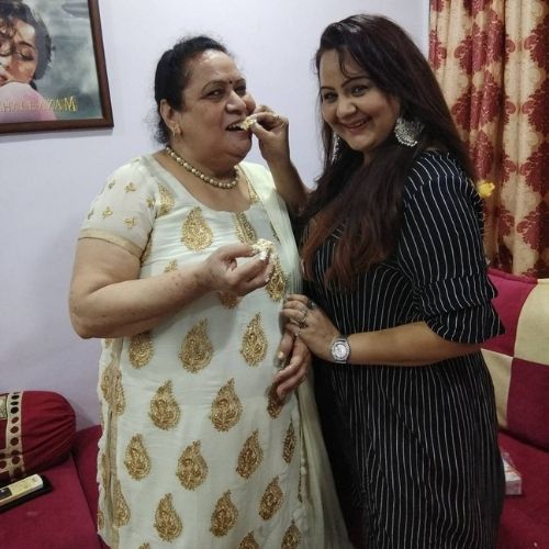 Shefali Rana with Mother