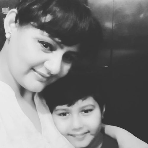 Shefali Rana with Son