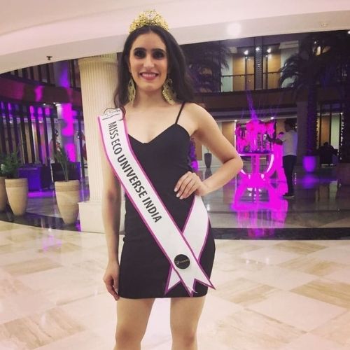 Srishti Sudhera at the Rubaru Miss India beauty pageant 2018