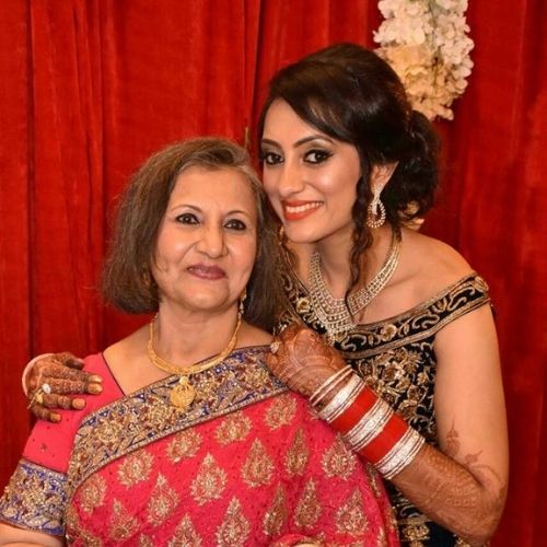 Vandana Lalwani with Mother