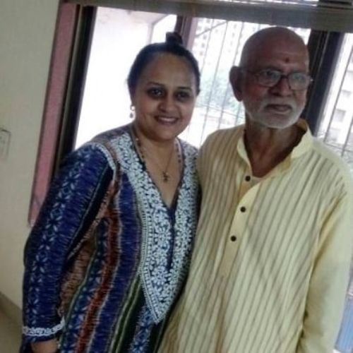 Vandana Vithlani with father