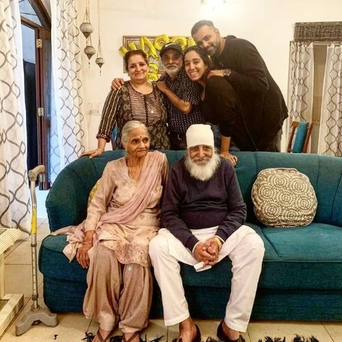 Mansheel Gujral with Family