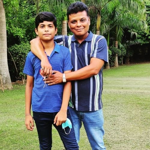 Radujjal Kashyap with Father