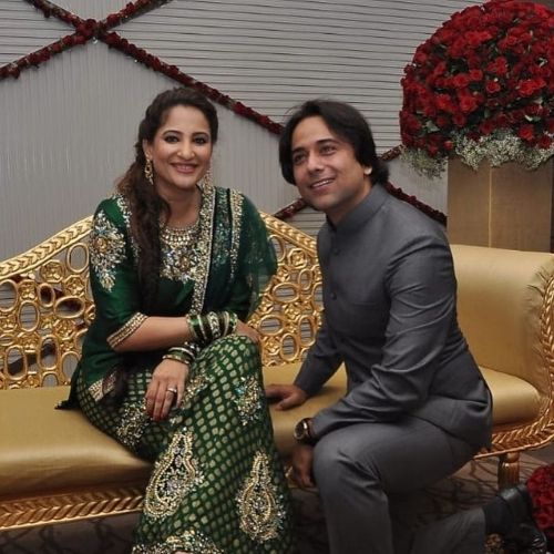 Rakshanda Khan with Husband (Sachin Tyagi)