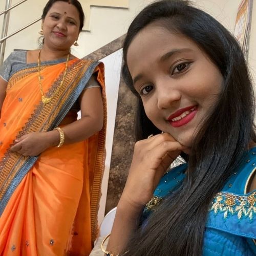 Anjali Gaikwad with Mother