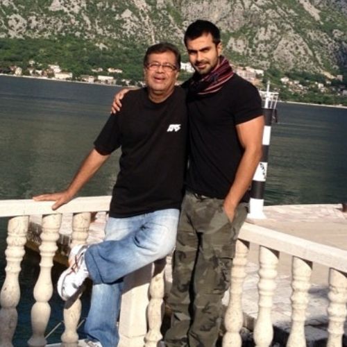 Ashmit Patel with Father