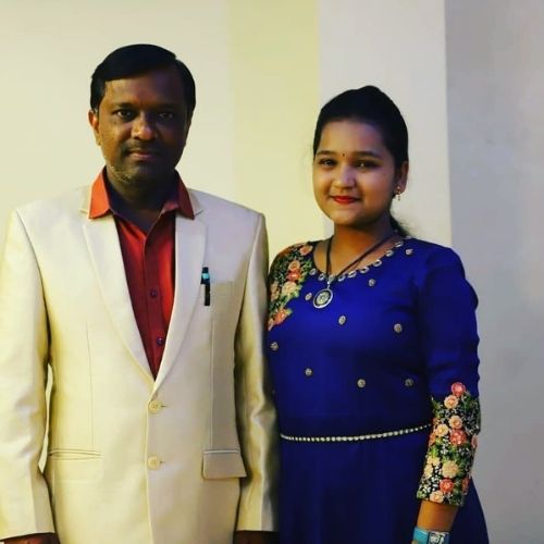 Nandini Gaikwad with Father (Angad Gaikwad)