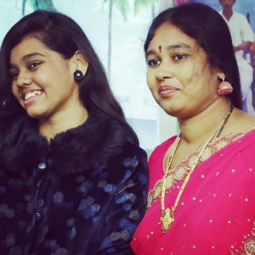 Shanmukha Priya with Mother