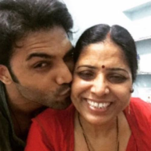 Viren Singh Rathore with Mother