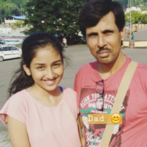 Anchal Sahu with Father