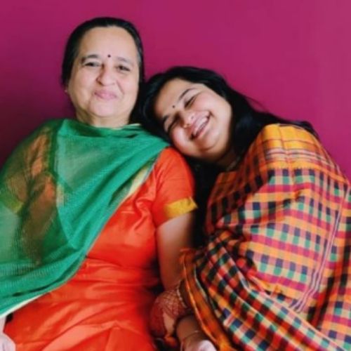 Anvita Phaltankar with Mother