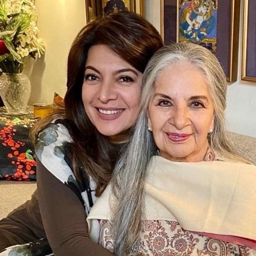 Divya Seth Shah with Mother (Sushma Seth)