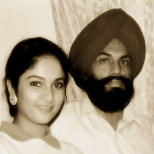 Gracy Singh with Father