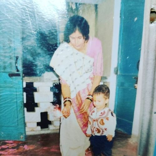 Kanika Gautam with Mother