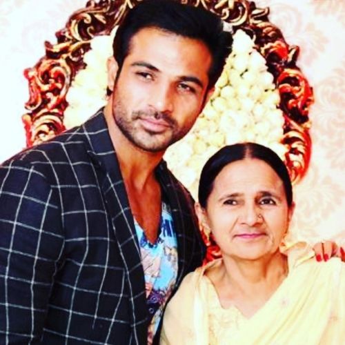 Mohammad Nazim with Mother