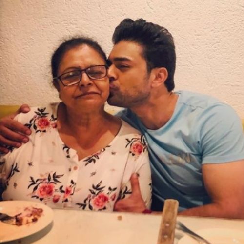 Mohit Abrol with Mother