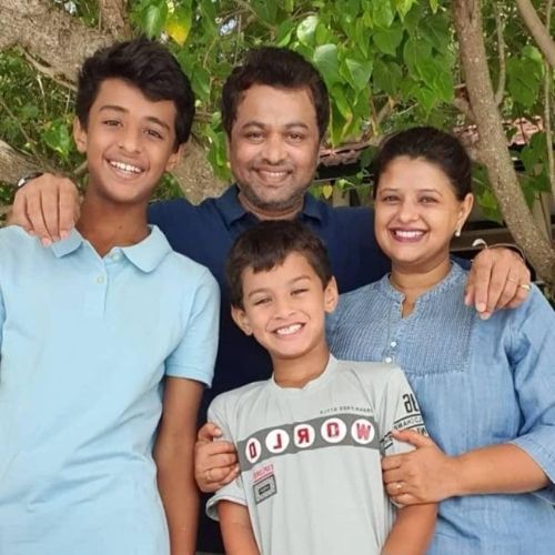 Subodh Bhave with Family