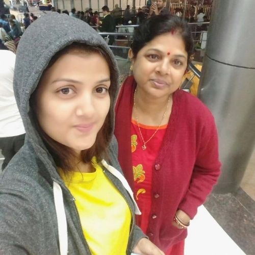 Sumati Singh with Mother