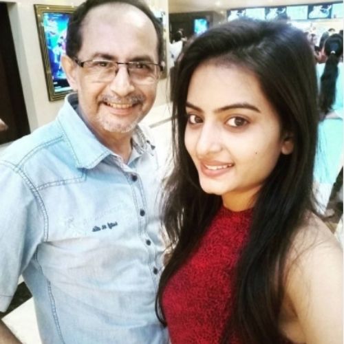 Ankita Sahu with Father