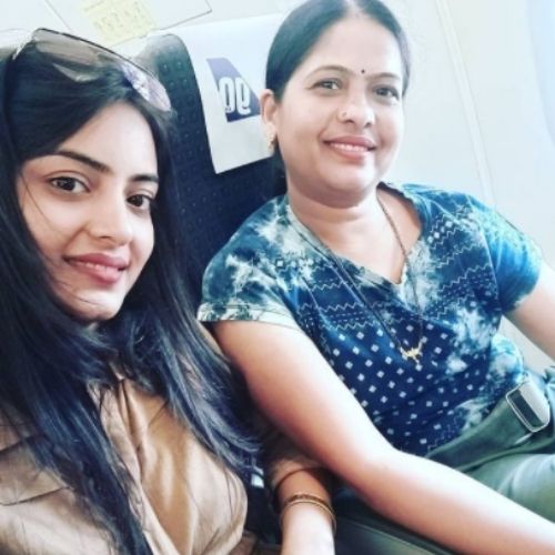 Ankita Sahu with Mother