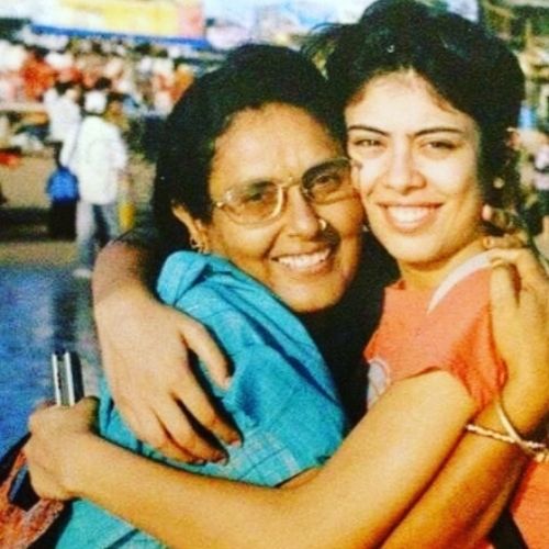 Anurita Jha with Mother