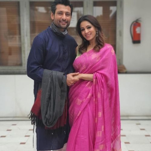 Barkha Sengupta with Husband