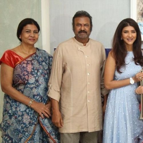 Lakshmi Manchu with Father and Mother