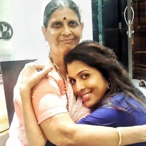 Madhavi Nimkar with Mother