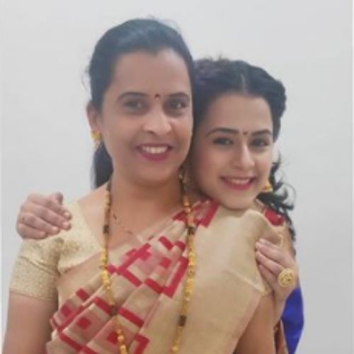 Prajakta Gaikwad with Mother