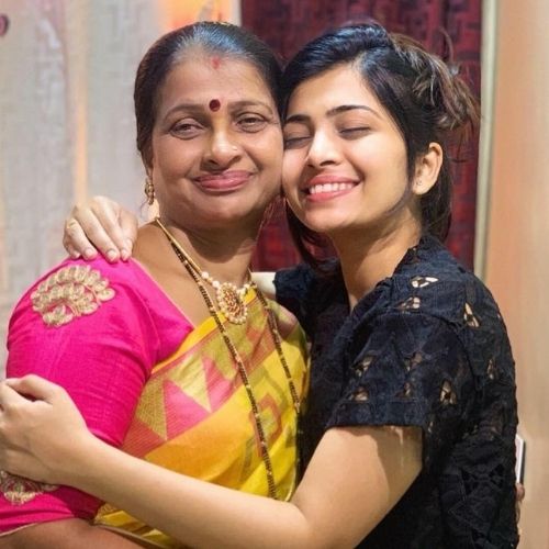 Ruchira Jadhav with Mother