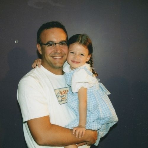 Sara Waisglass with Father