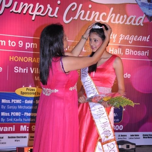 Shivangi Khedkar as Miss Pimpri Chinchwad 2012