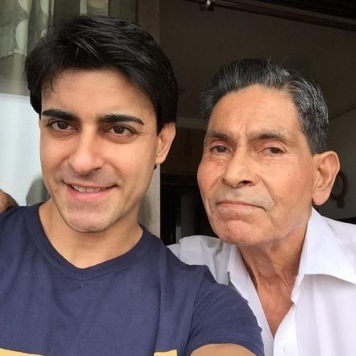 Gautam Rode with His Father