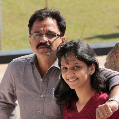 Shivani Sonar with Father